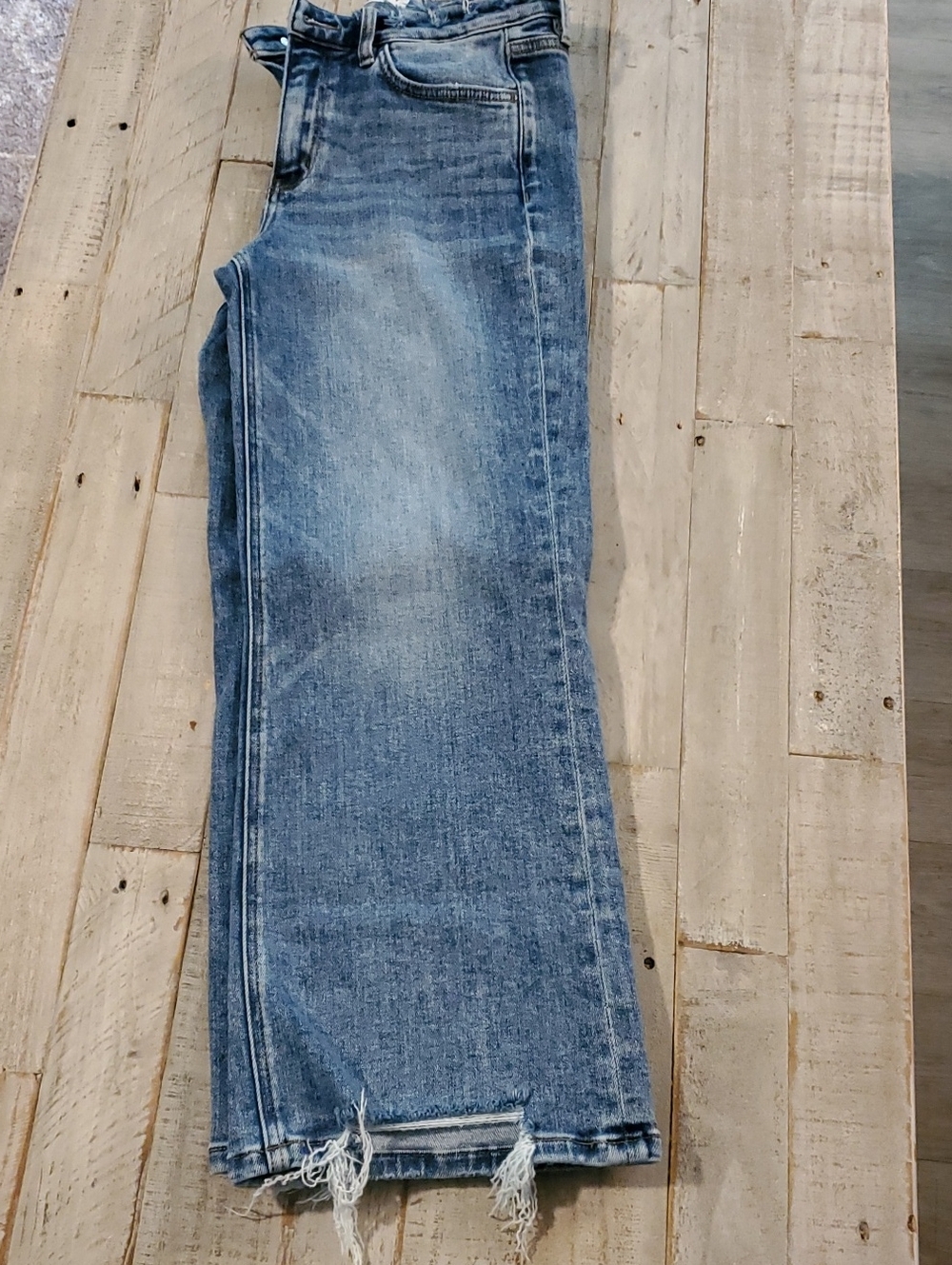 Flying Monkey Men's Washed Blue Straight Jeans
